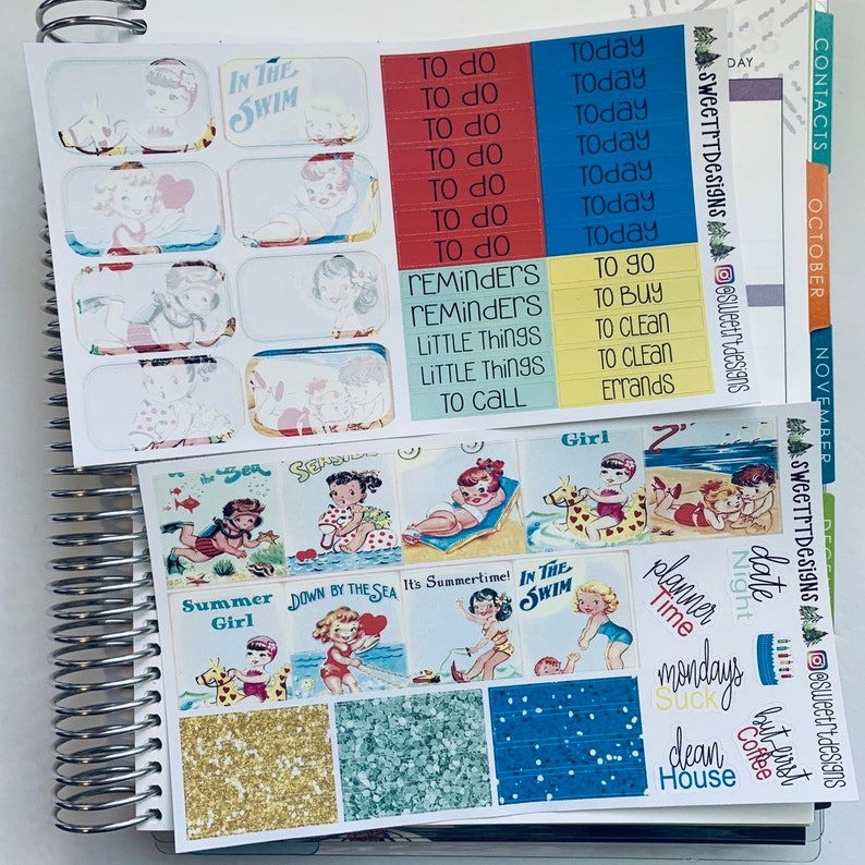 Deluxe Weekly Planner Sticker Kit - Etsy