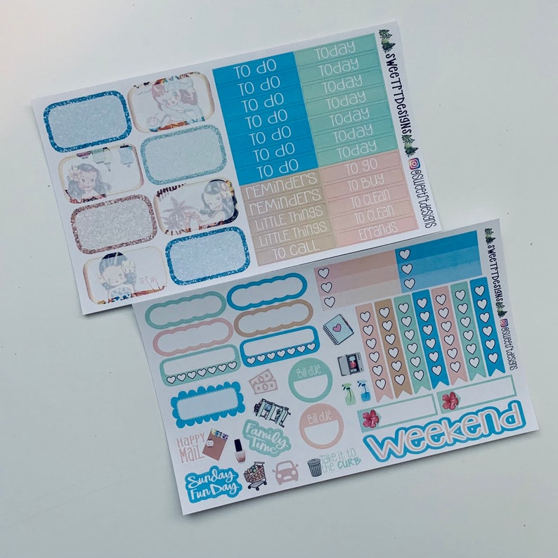 Deluxe Weekly Planner Sticker Kit | Etsy