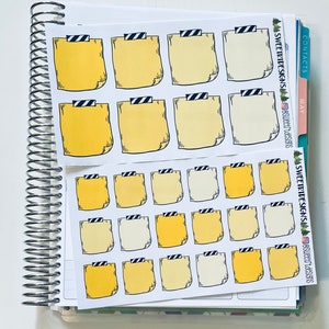 Functional Note Planner Stickers