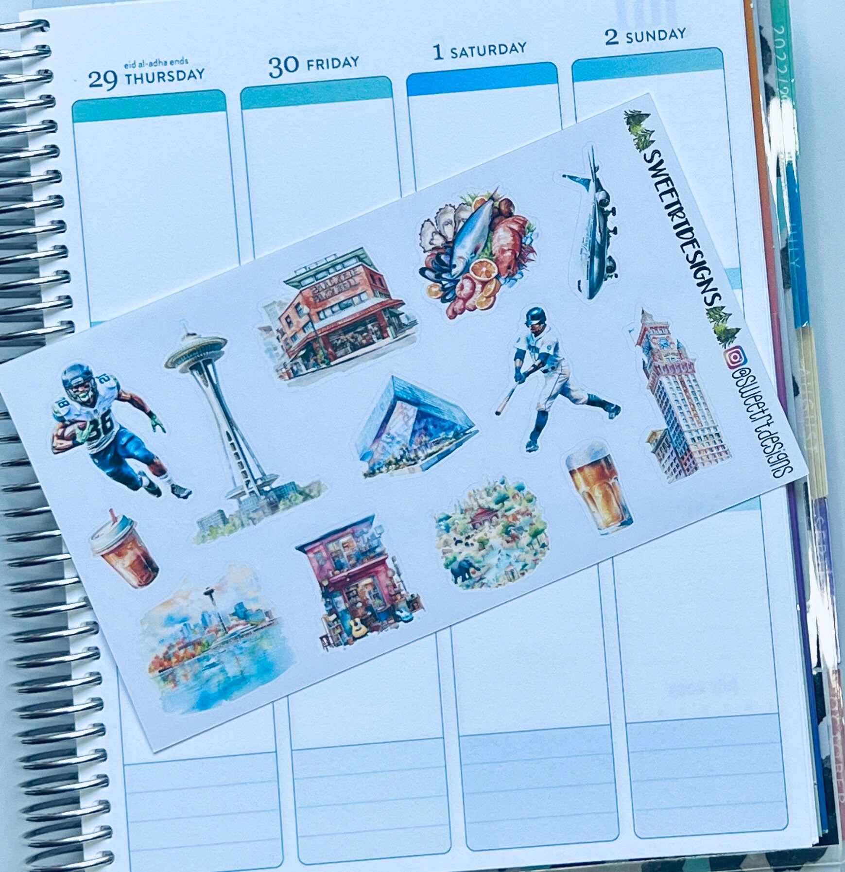 Deluxe 7 Page Weekly Planner Sticker Kit - Etsy