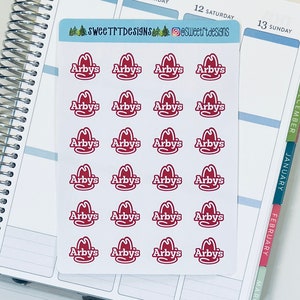 Fast Food Planner Stickers
