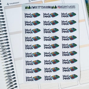 School Lunch Planner Stickers