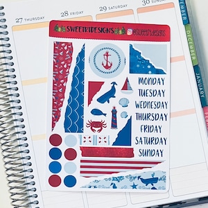 Nautical Journal Sticker Kit
