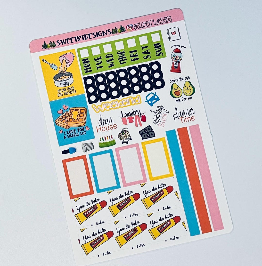 Hobonichi WEEKS Planner Sticker Kit - Etsy