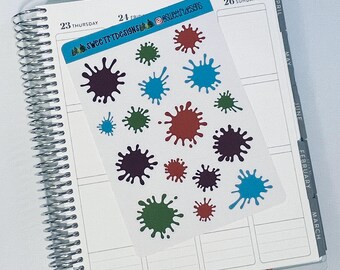 Paint Splatter Stickers
