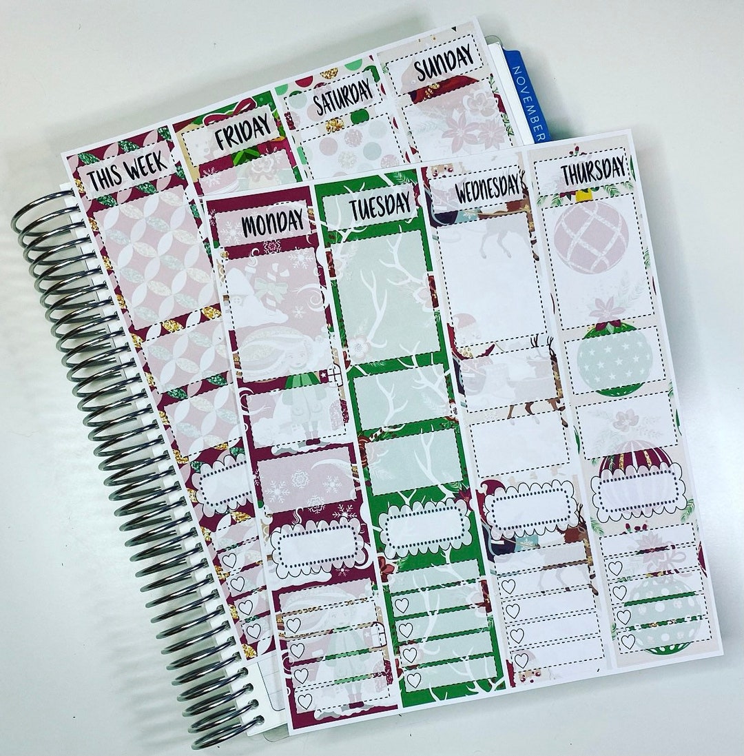 8 Strip Weekly Sticker Kit - Etsy