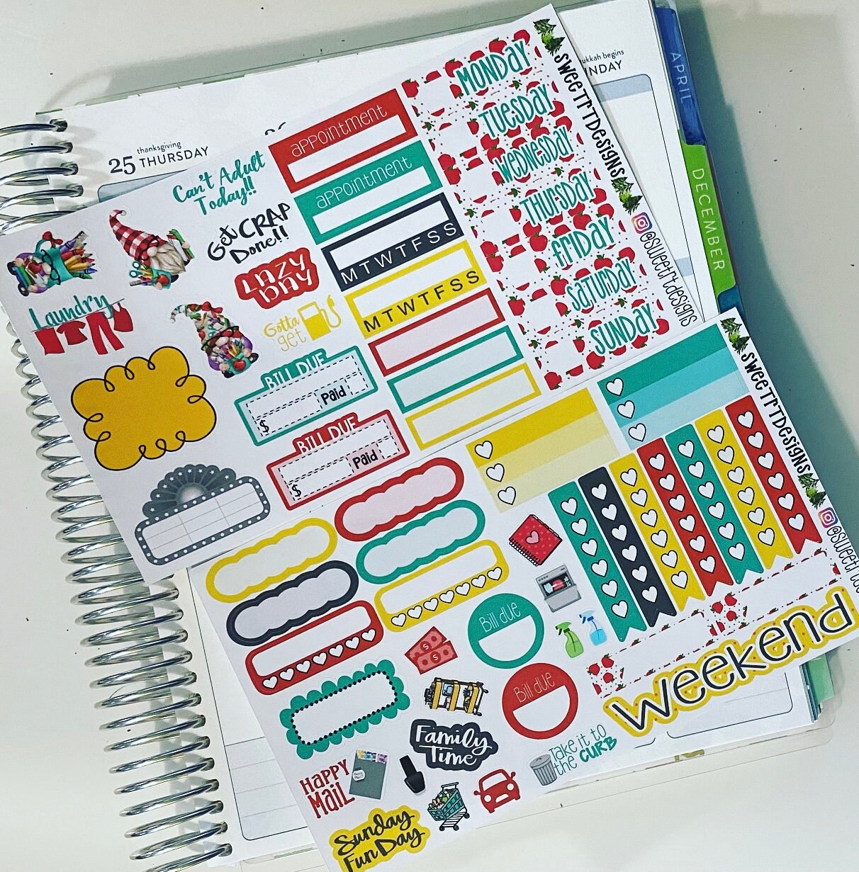 Deluxe Weekly Sticker Kit Etsy