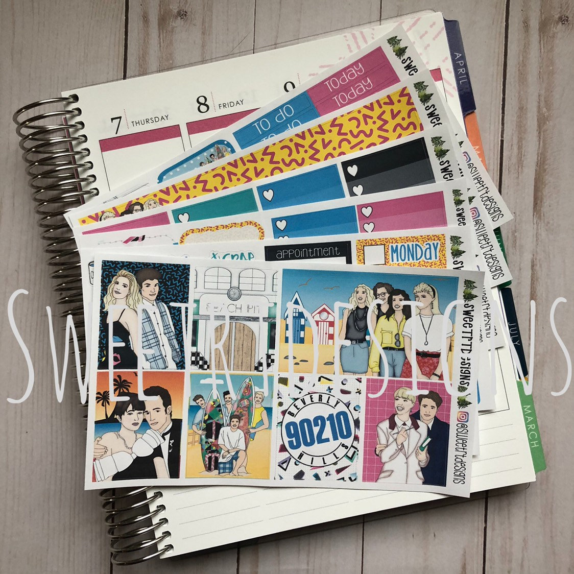 Deluxe EC Weekly Planner Sticker Kit - Etsy