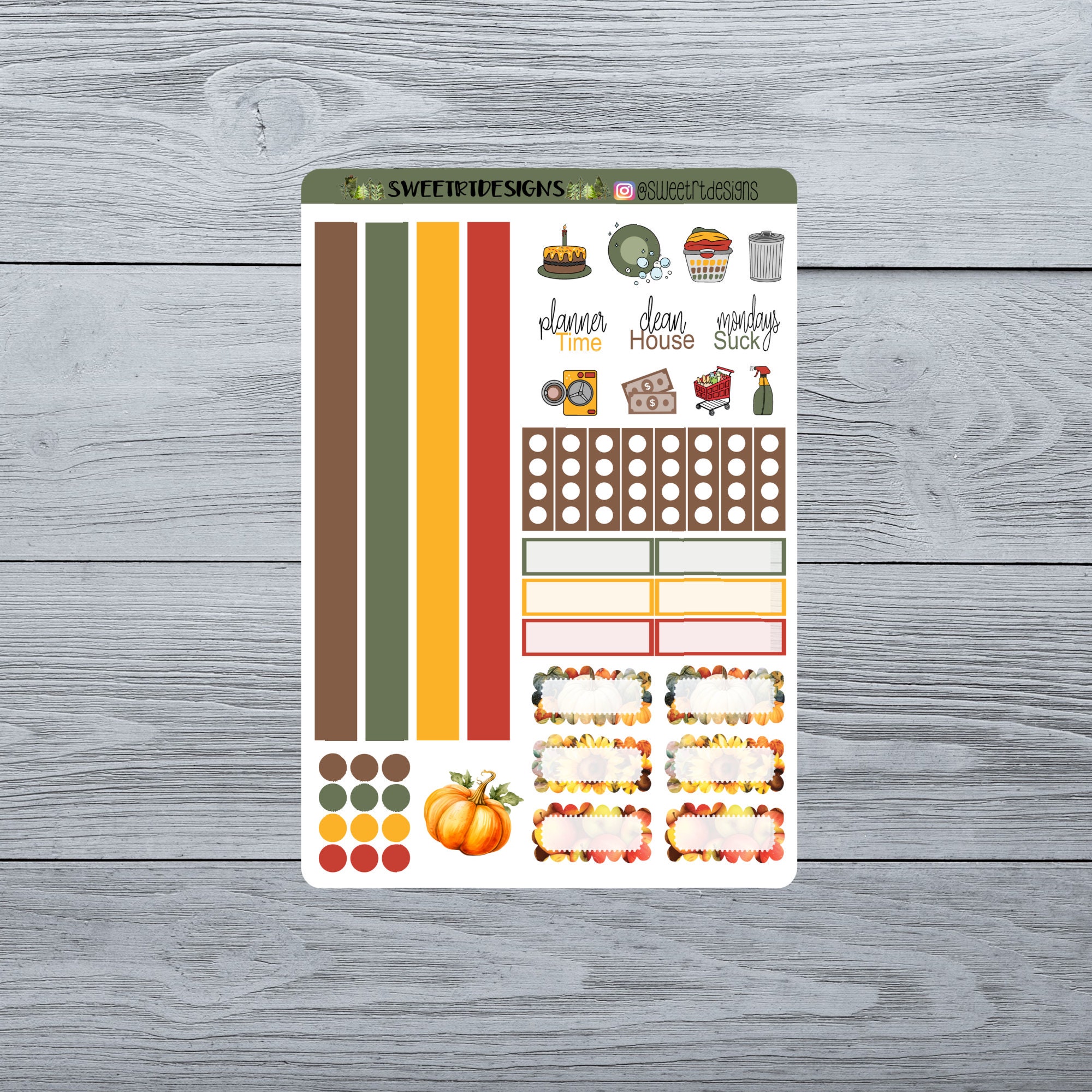 Hobonichi COUSINS Weekly Planner Sticker Kit - Etsy