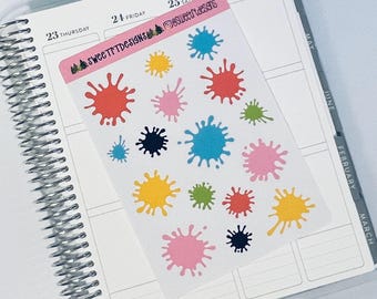 Paint Splatter Stickers