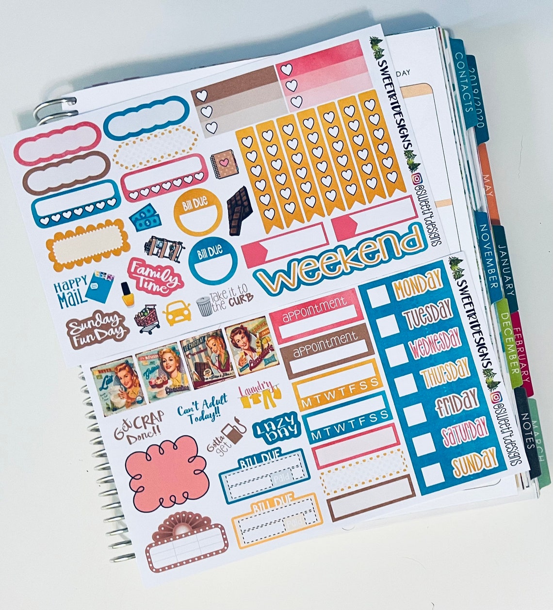 Deluxe Weekly Planner Sticker Kit Etsy