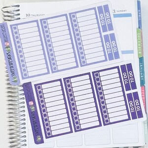 To Do Vertical Sidebar Checklist Planner Stickers