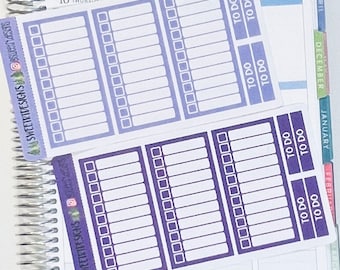 Att göra vertikal sidofält checklista planer stickers