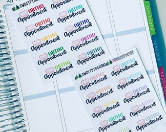 Orthodontist Appointment Planner Stickers