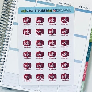 Fast Food Planner Stickers