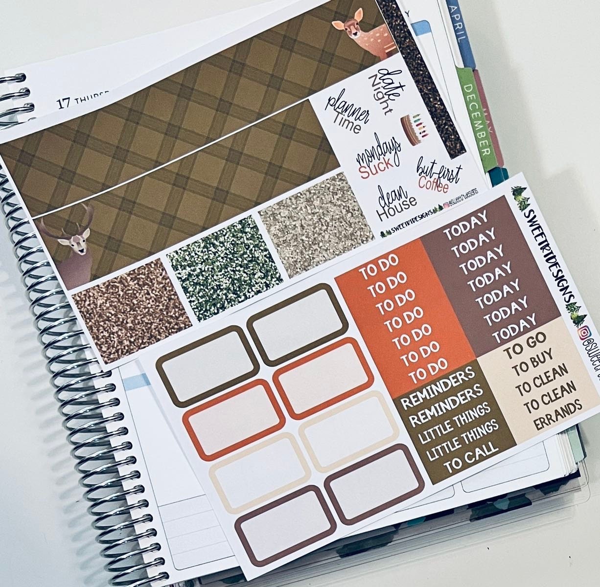 Deluxe Weekly Planner Sticker Kit - Etsy