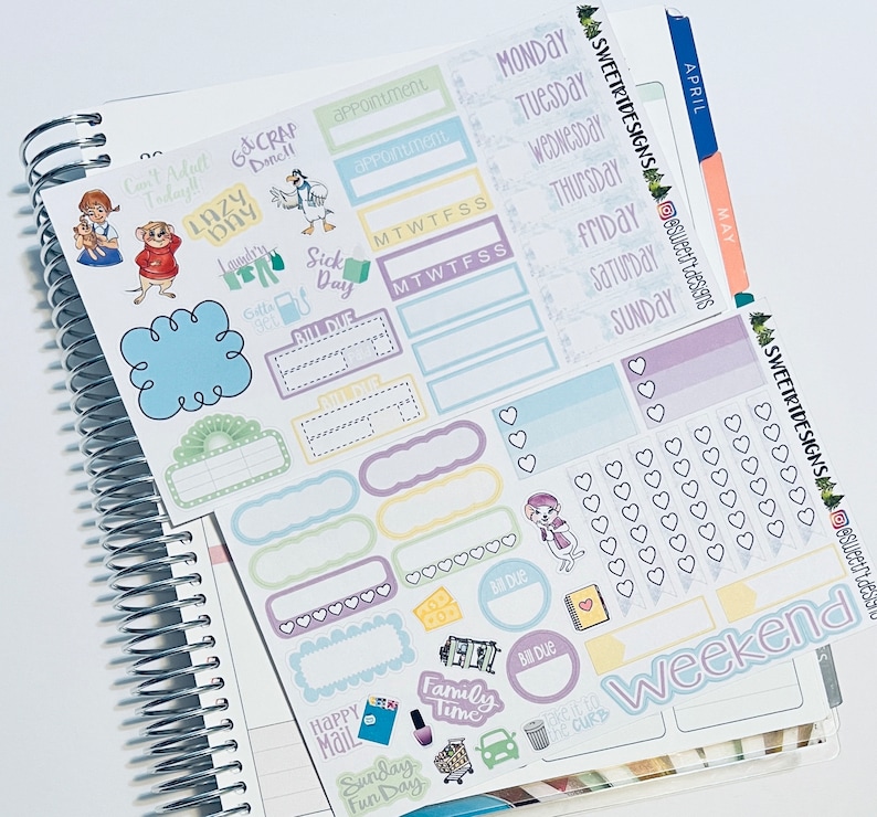Deluxe Weekly Planner Sticker Kit - Etsy