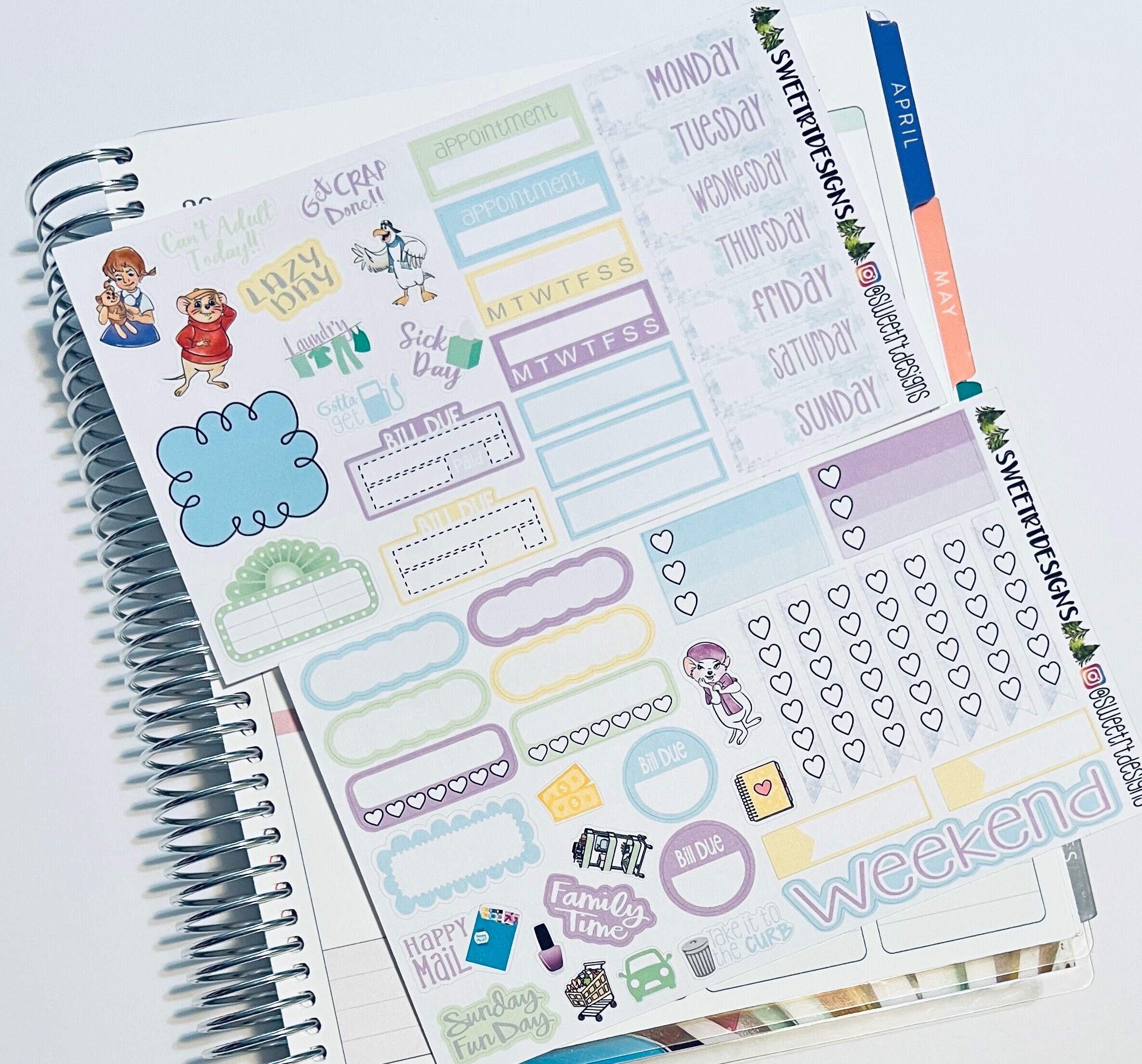 Deluxe Weekly Planner Sticker Kit - Etsy
