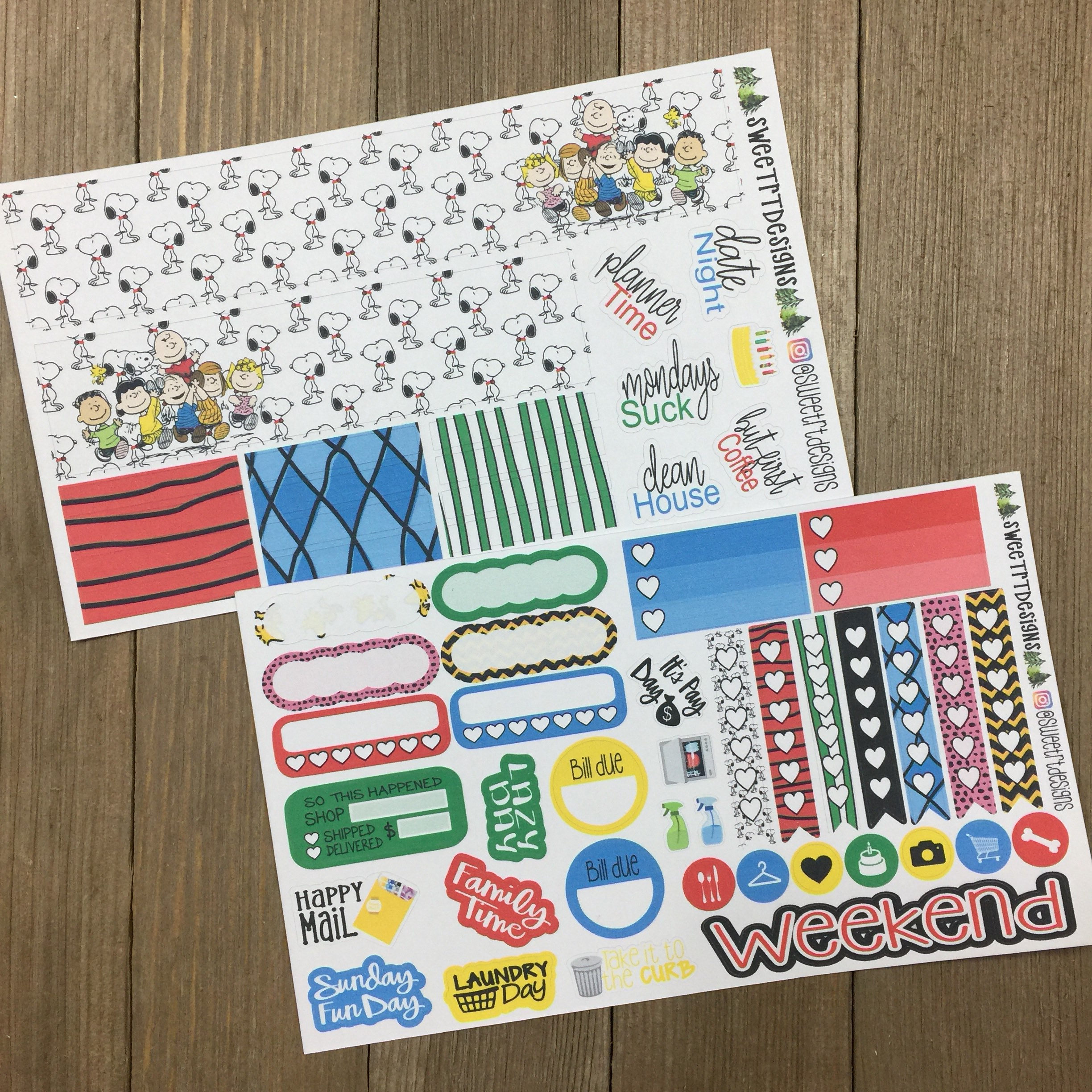 Deluxe Weekly Planner Sticker Kit Etsy