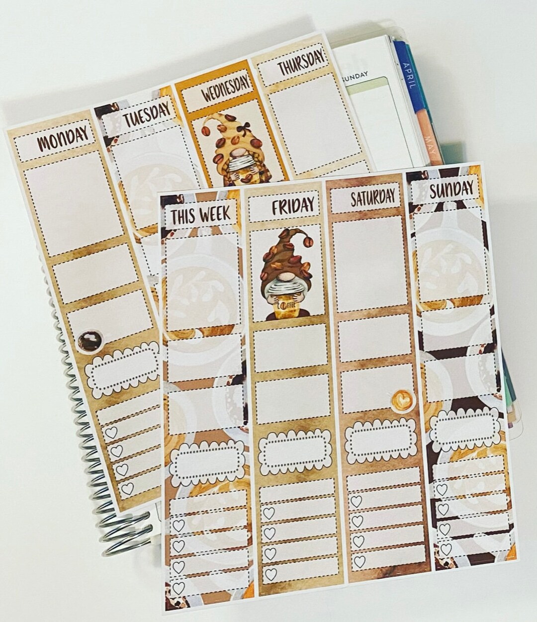 8 Strip Weekly Sticker Kit - Etsy