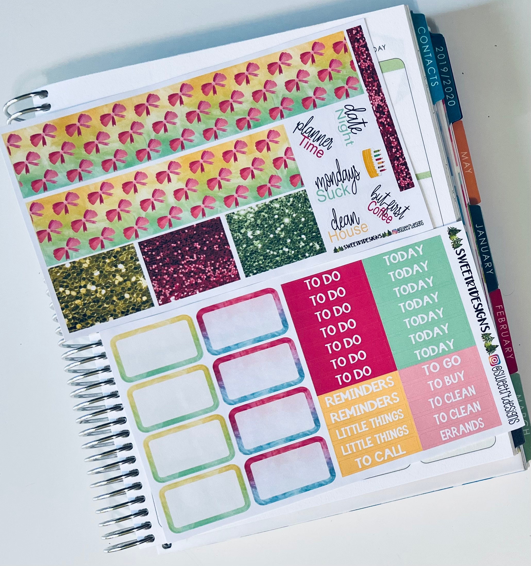 Deluxe Weekly Planner Sticker Kit - Etsy