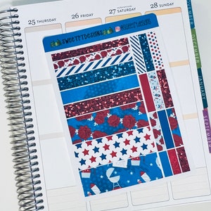 July Themed Washi Strips