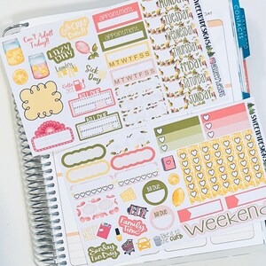 Deluxe Weekly Planner Sticker Kit - Etsy