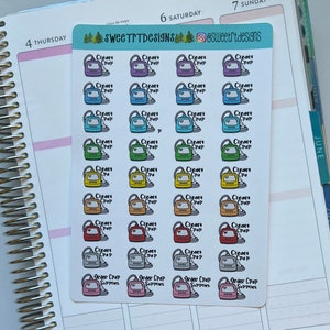 Functional Mini CPAP Planner Stickers