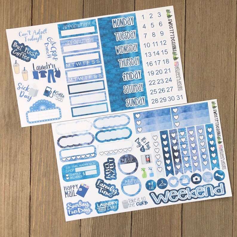 Deluxe Weekly Planner Sticker Kit - Etsy