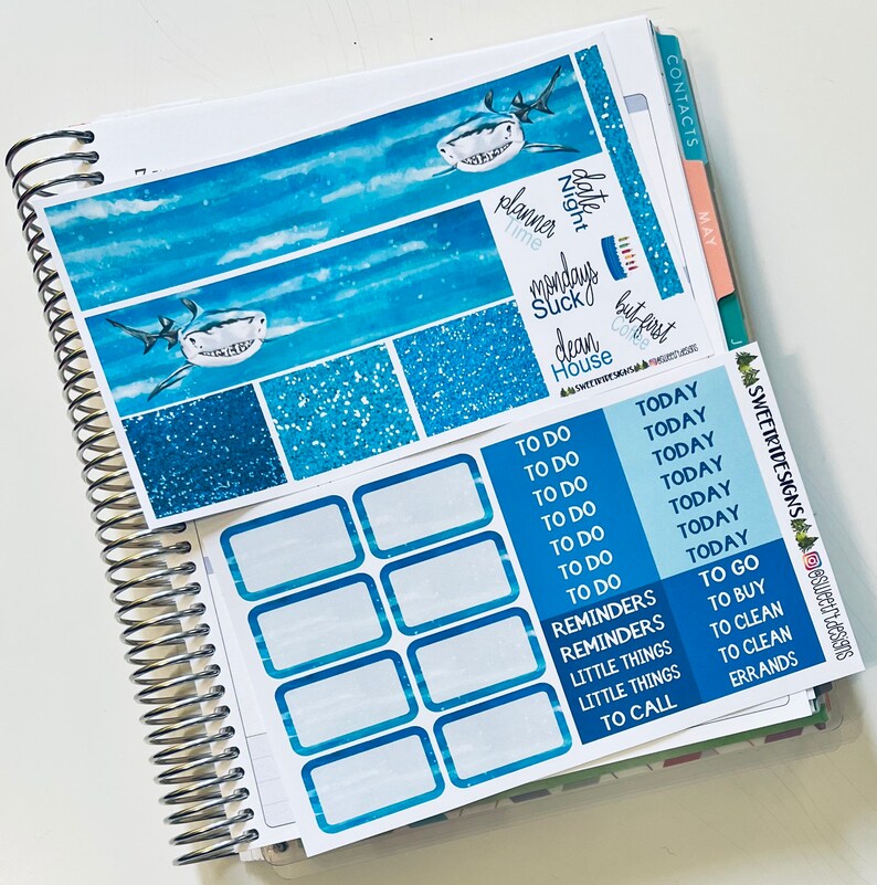 Deluxe Weekly Planner Sticker Kit - Etsy
