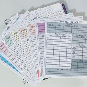 Full Page Monthly Budget Planner Sticker for EC, HP, Recollections