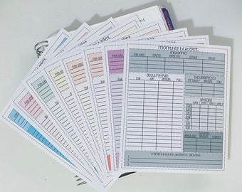 Full Page Monthly Budget Planner Sticker for EC, HP, Recollections
