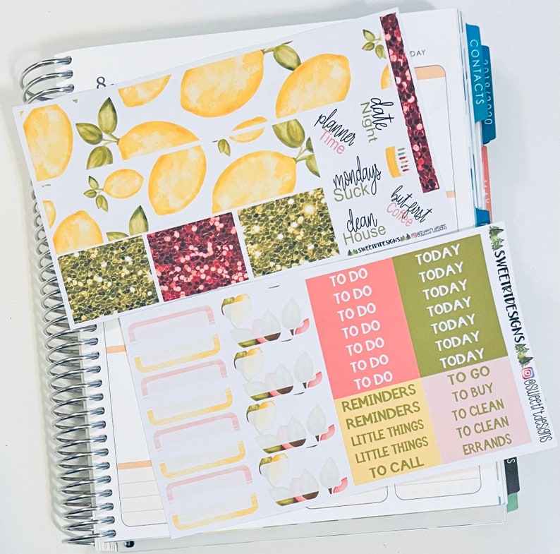 Deluxe Weekly Planner Sticker Kit - Etsy