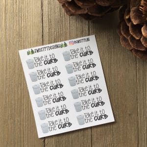 Functional Trash Stickers