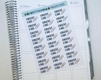 Urgent Care Planner Stickers