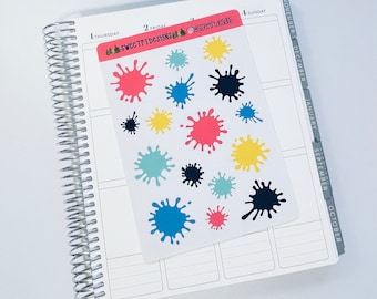 Paint Splatter Stickers