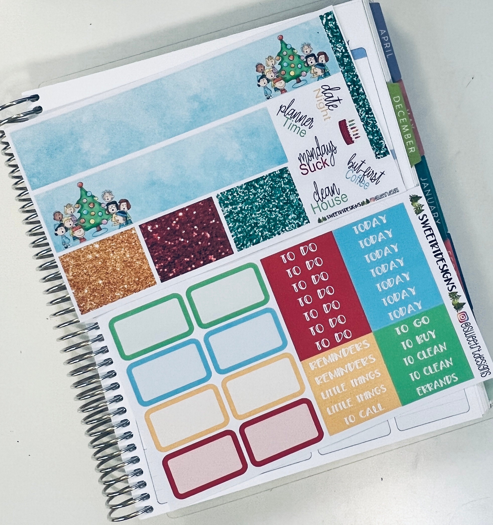 Deluxe Weekly Planner Sticker Kit - Etsy