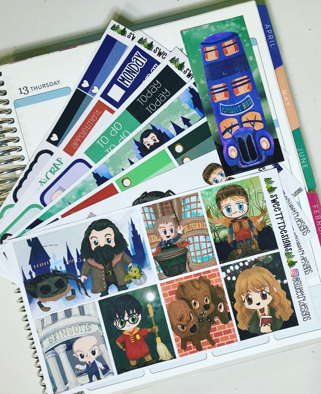 Deluxe Weekly 7 Pg Planner Sticker Kit - Etsy