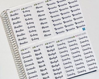 Functional Word Planner Stickers