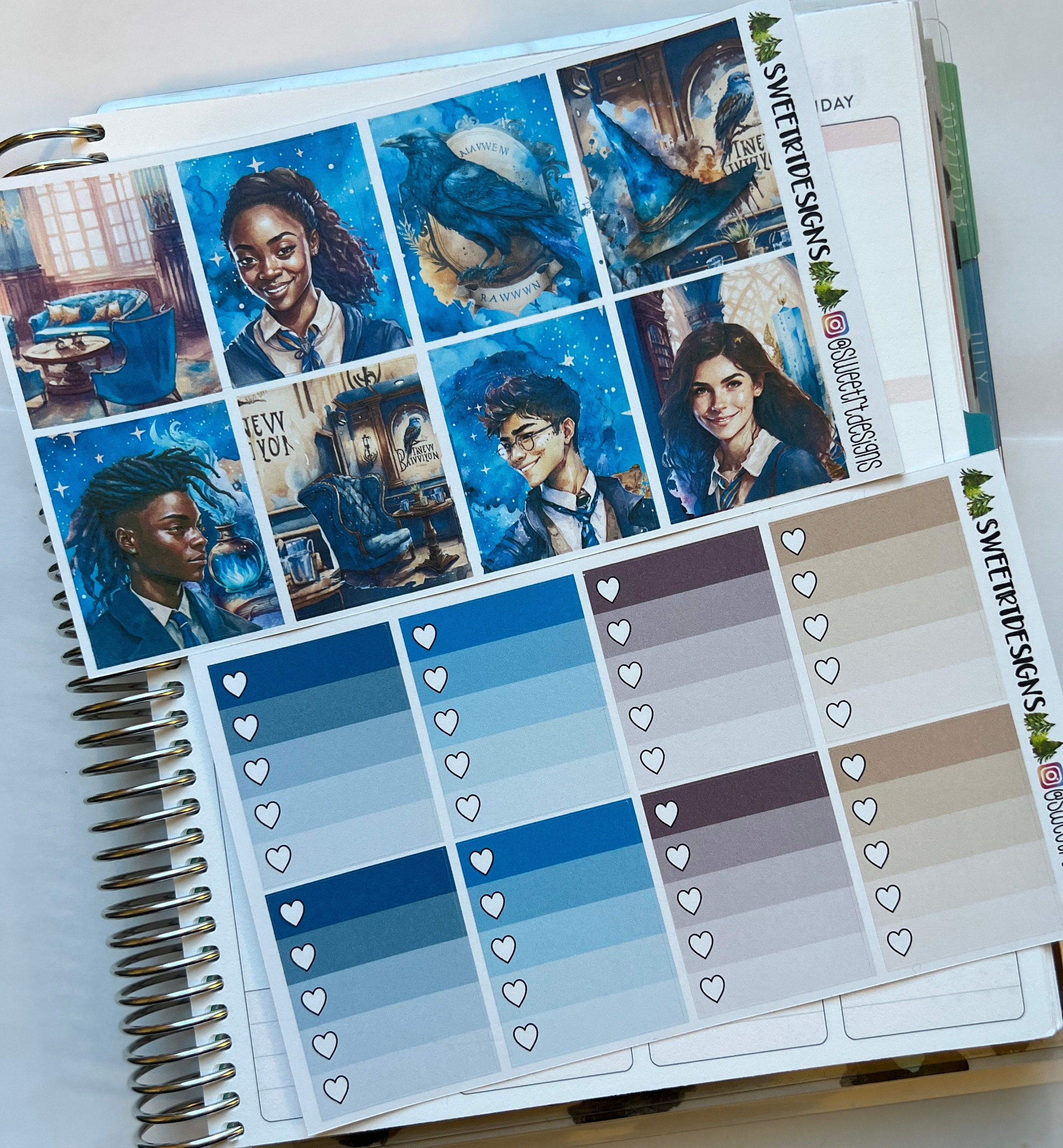 7 Pg Deluxe Weekly Planner Sticker Kit - Etsy