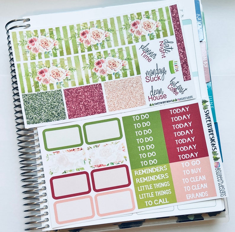 Deluxe Weekly Planner Sticker Kit - Etsy
