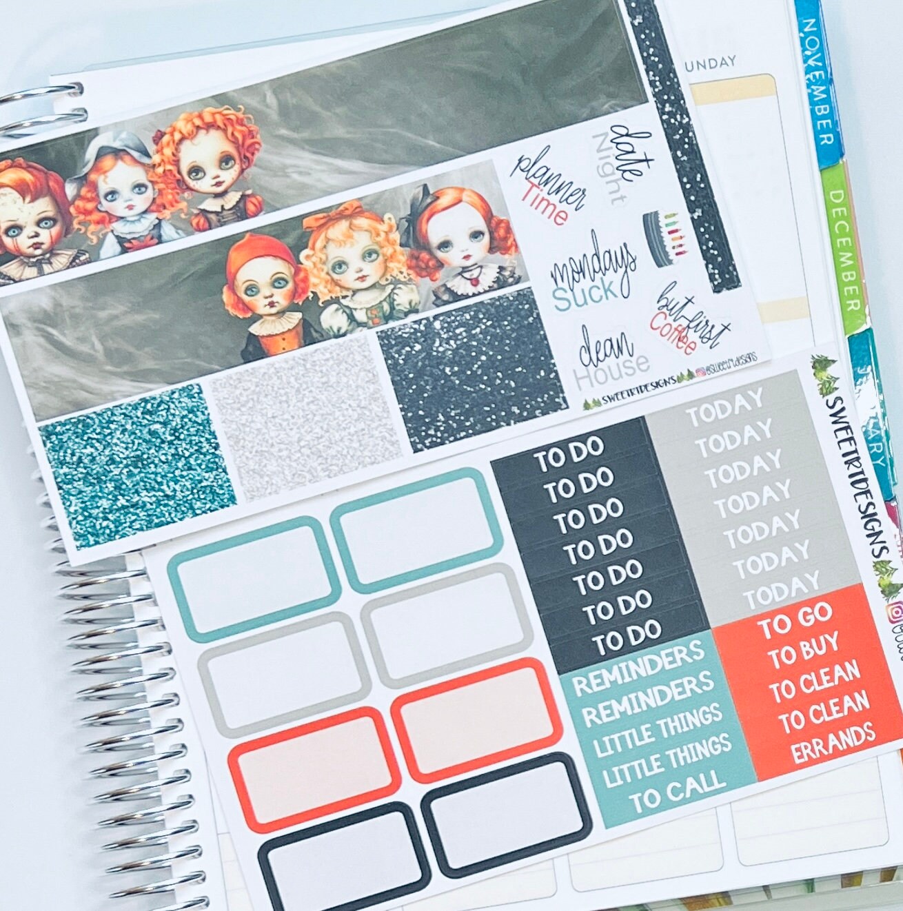 Deluxe 7 Pg Weekly Planner Sticker Kit - Etsy