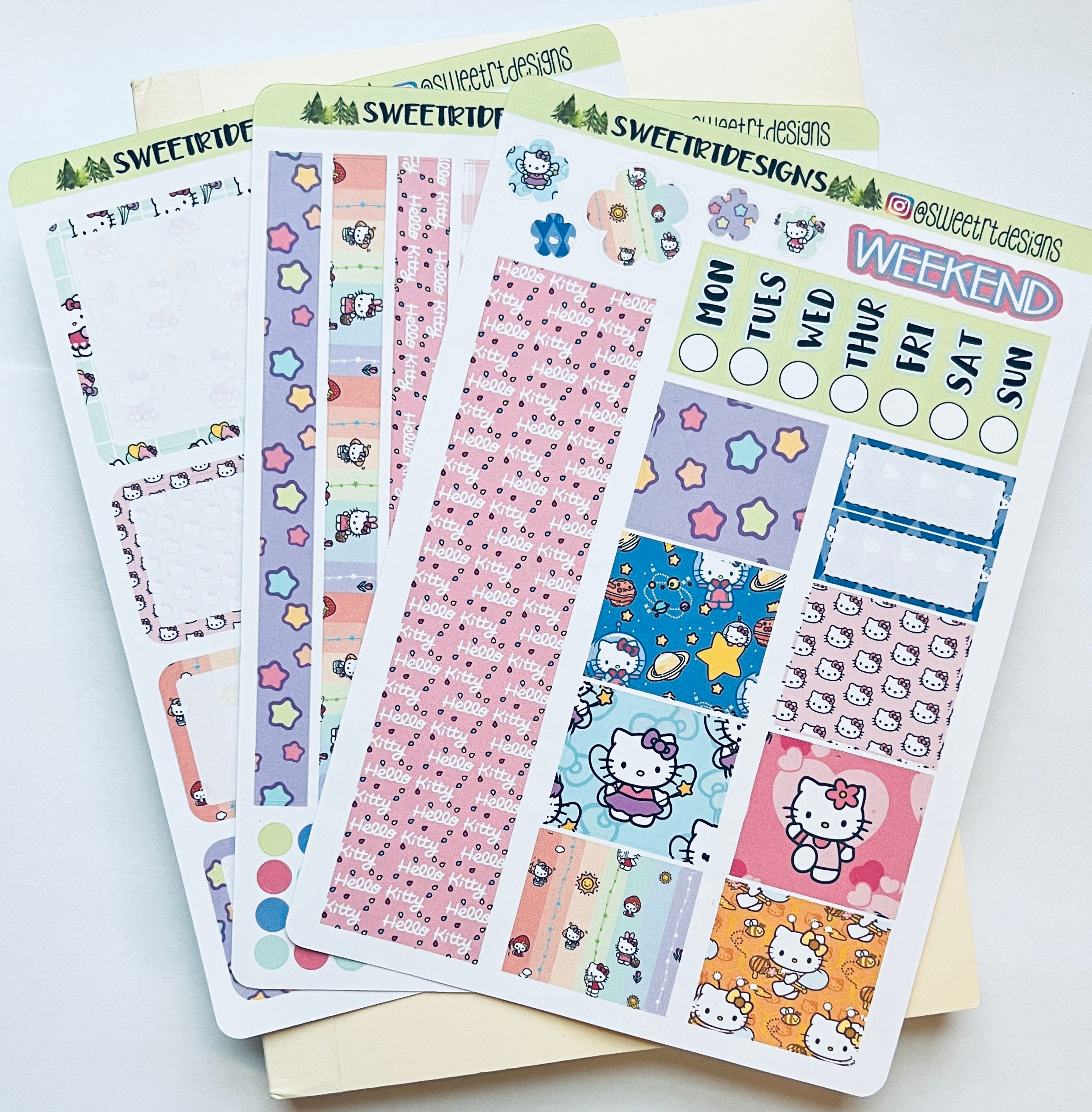2024 Hobonichi Cousin Year at a Glance / Yearly View Stickers Bobo Pink 