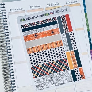 October Themed Washi Strips