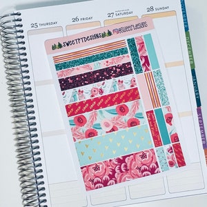 February Themed Washi Strips