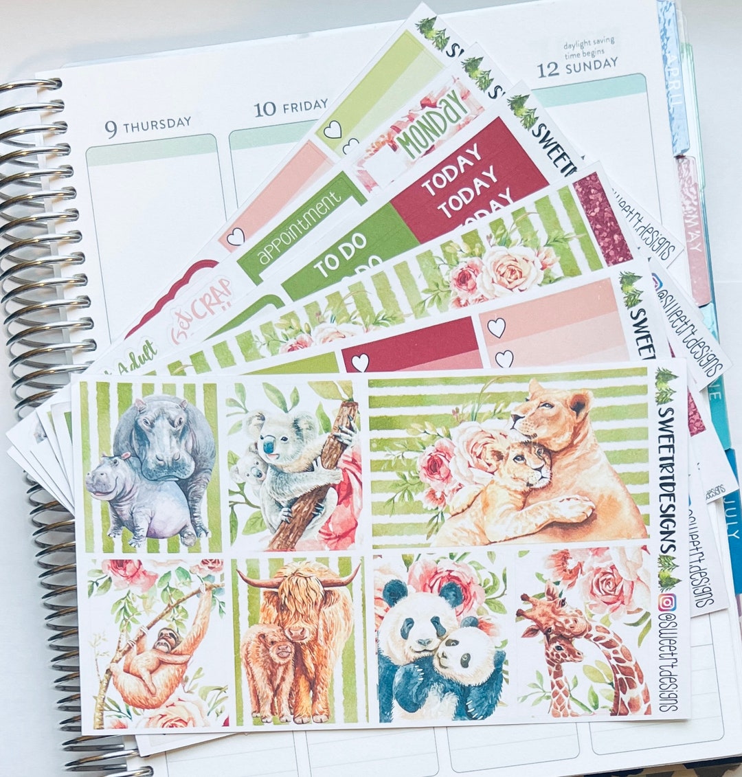 Deluxe Weekly Planner Sticker Kit - Etsy