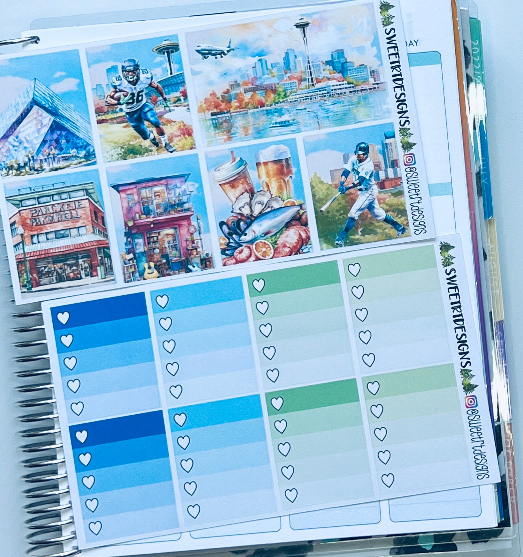 Deluxe 7 Page Weekly Planner Sticker Kit - Etsy