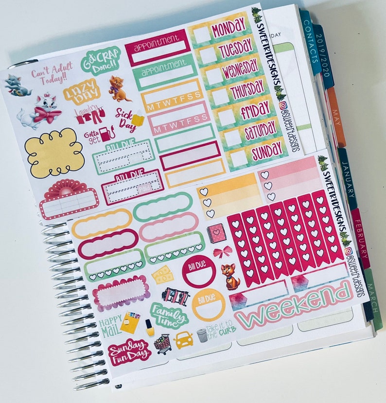 Deluxe Weekly Planner Sticker Kit - Etsy