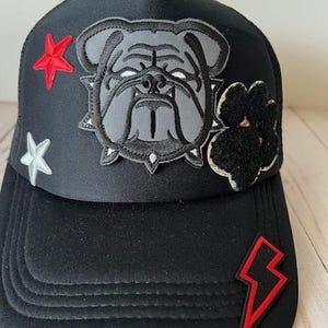 Georgia Trucker hat, Bulldog hats, Bulldog trucker hats, College Game Day hats, Georgia Bulldogs, Game Day hats, Women&#39;s hats, Girls hats