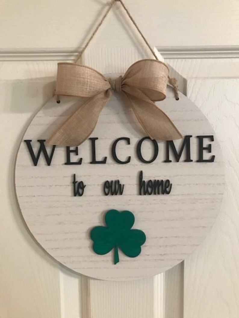 to Our Home Interchangeable Door Hanger Changeable Etsy